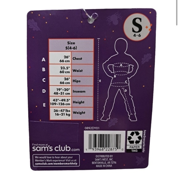 NWT Pirate Beige Brown & Black Girls/Boys Costume Size S (4-6) Halloween Costume - Picture 4 of 7